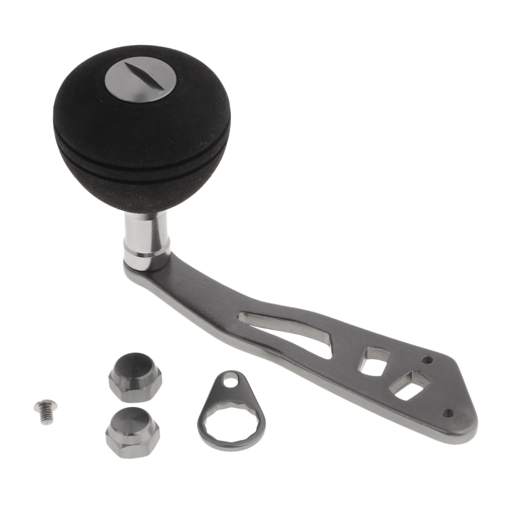 Metal Baitcasting Fishing Reel Handle Crank Knob Replacement Accessory