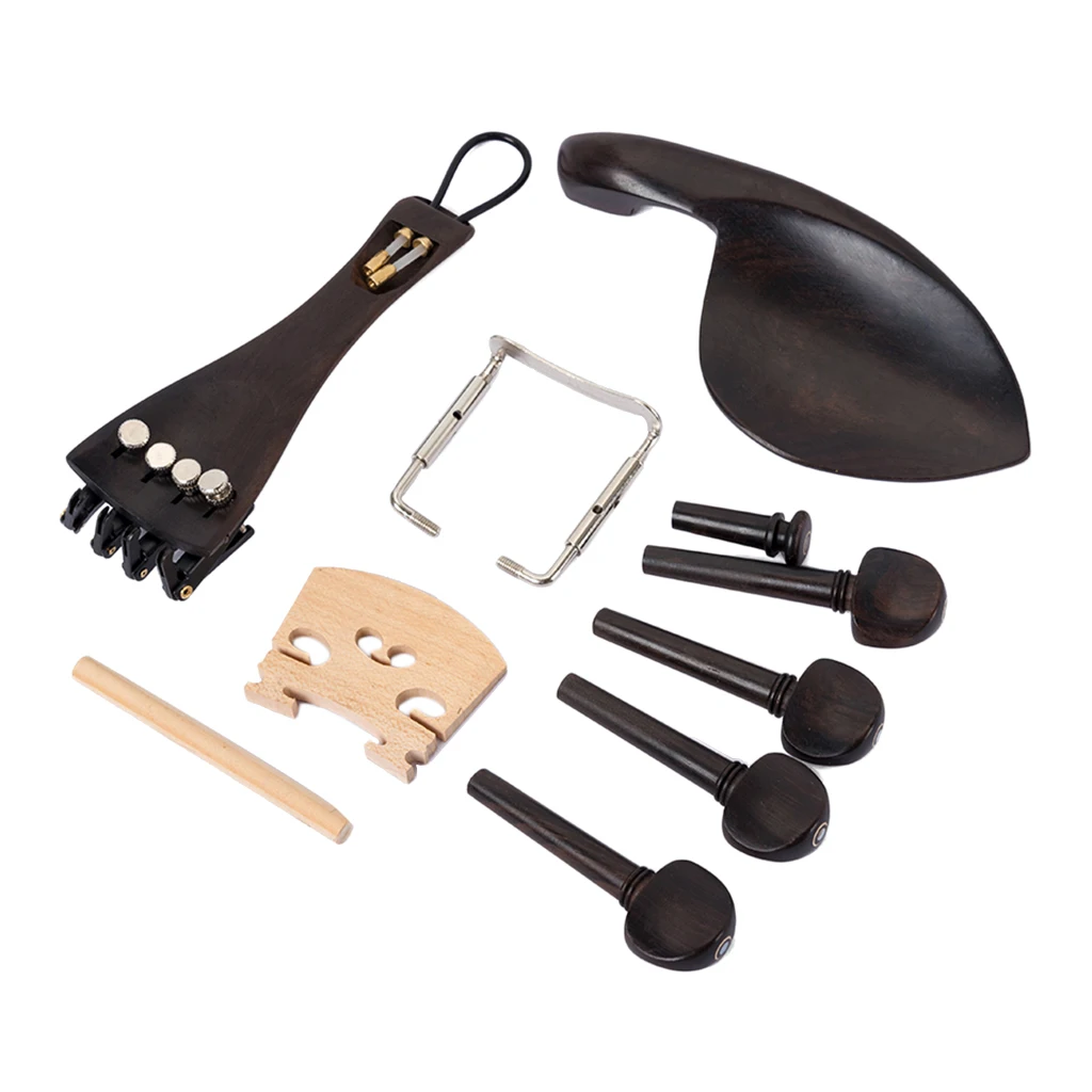 Ebony Violin Instrument DIY Replace Chinrest Pins Kit Durable Luthier Tools