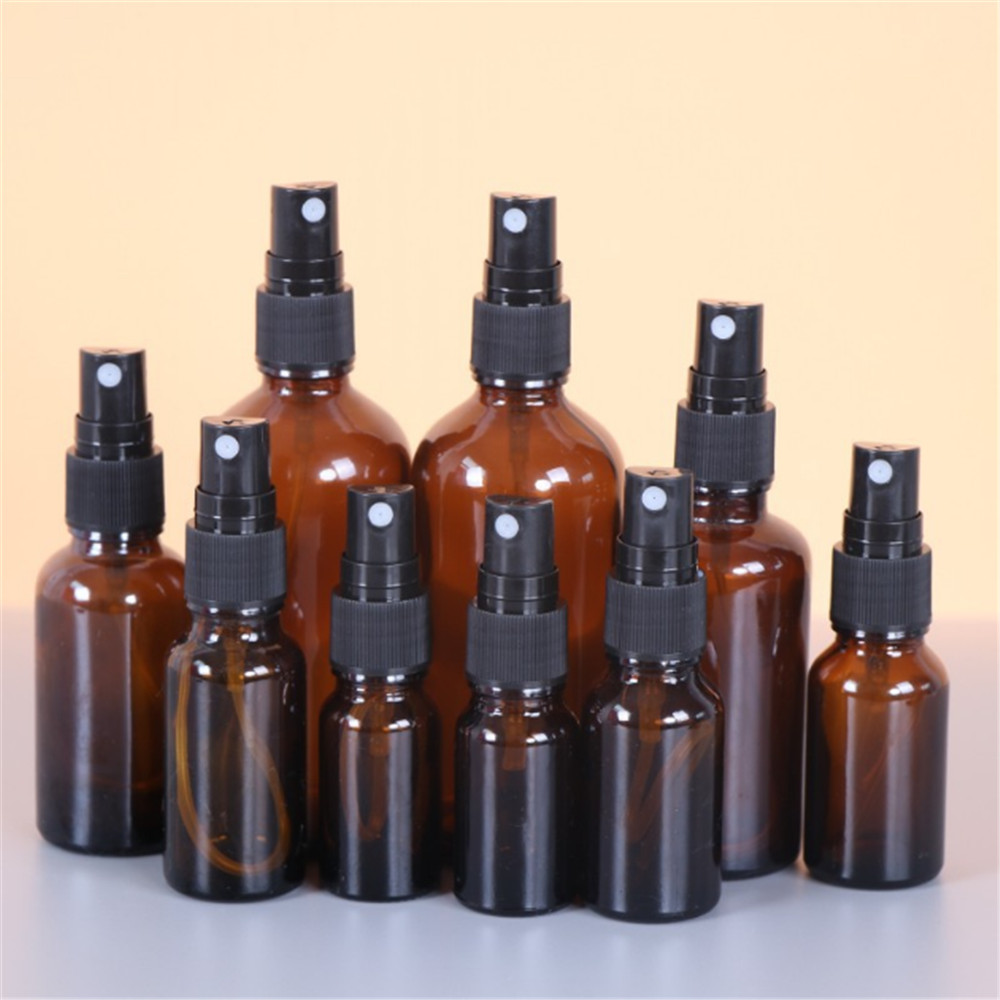 Best of Portable Amber Glass Essential Oil Spray Bottles Transparent Brown Travel Refillable Bottle Mist Sprayer Reviews & Tips