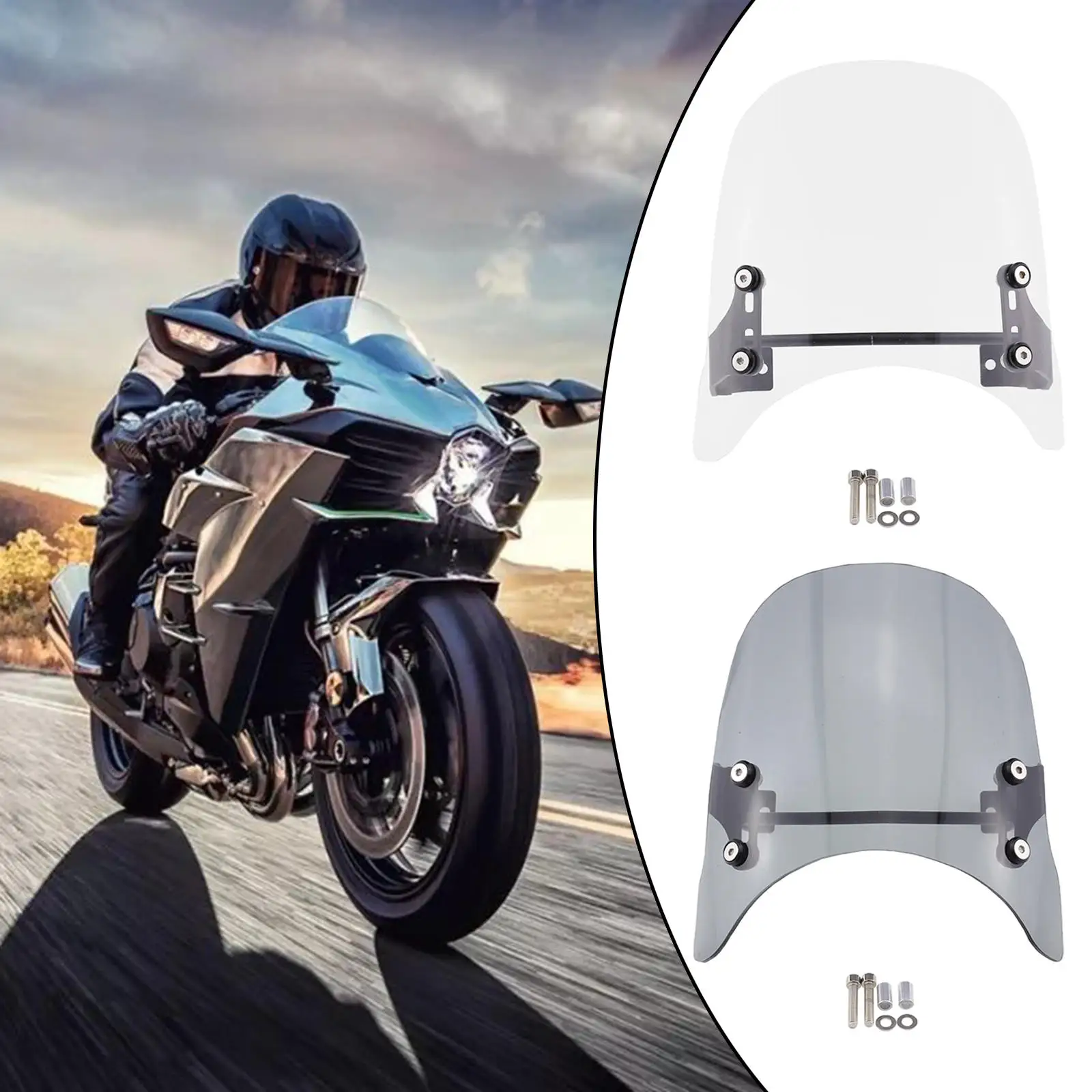 Motorcycle Wind Shield Fit for Rebel 1100/Dct 2021-2022 Premium Durable Windproof Sturdy