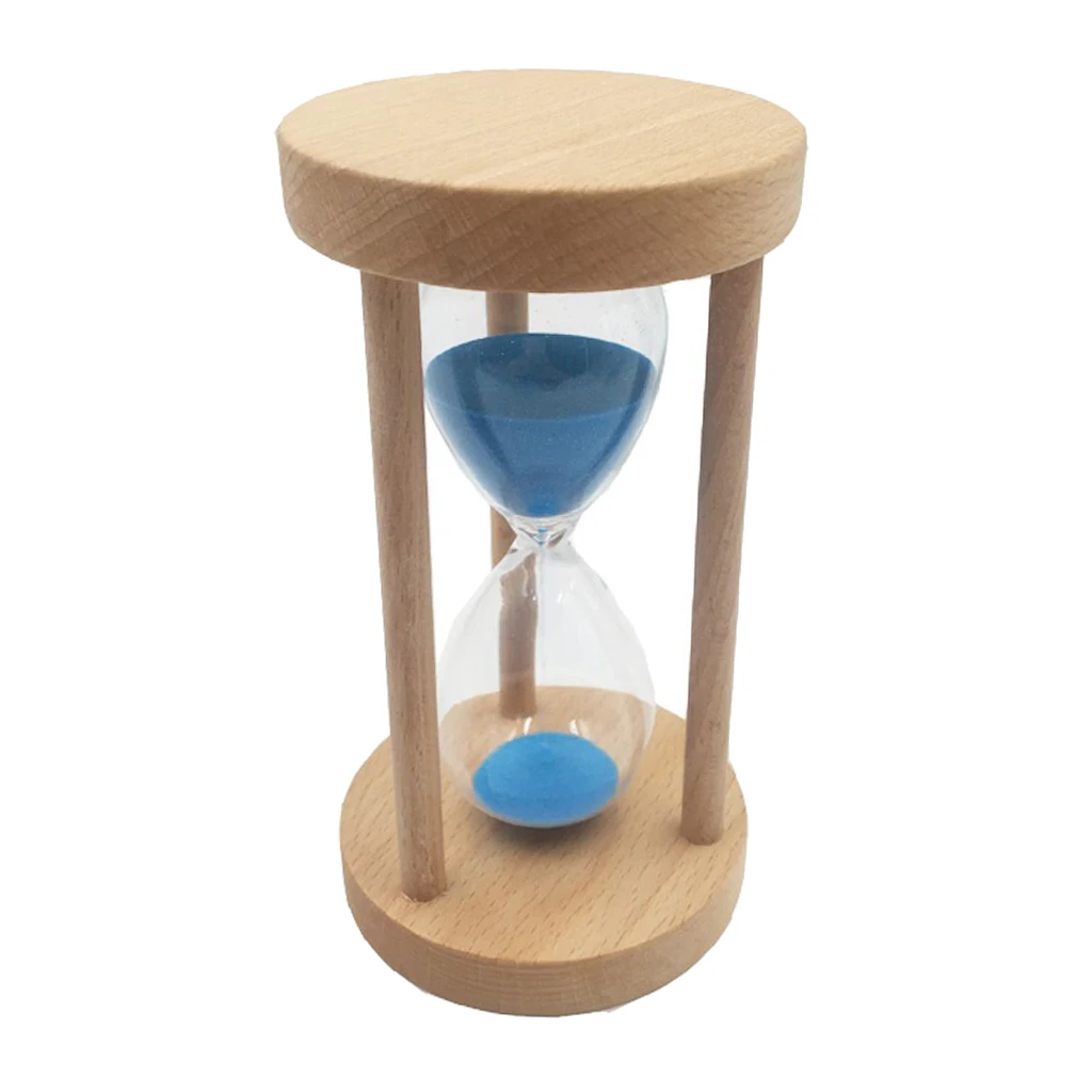 10 15 30 Minutes Hourglass Timer Wooden Framed Sandglass Sand Timer Clock Kitchen Tools Home Office Table Decor Math Toy Gift