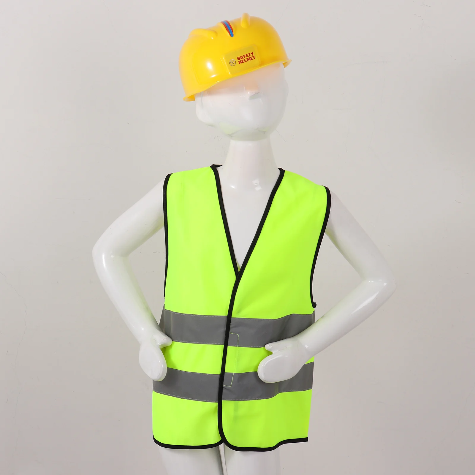 2Pcs Kid's Reflective Safety Vest High Visibility for Costume Cosplay Roleplay 