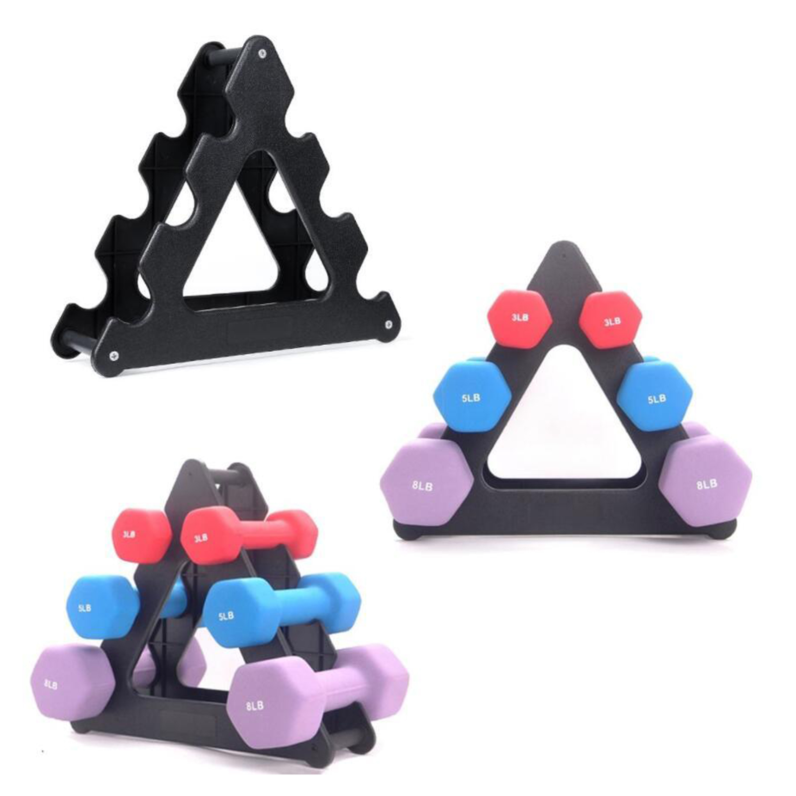 Barbell Dumbbell Rack, Sold Dumbbells Holding Tree, Organizer Space-saving Weights Holder