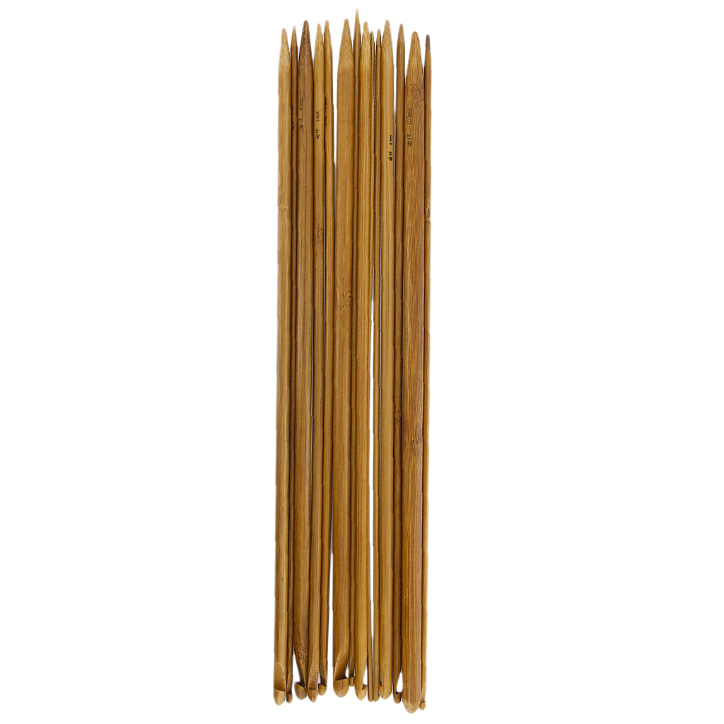 14x Creative Crafts Carbonized Bamboo Afghan Tunisian Crochet Hooks Needles