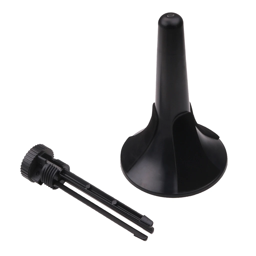 Durable Detachable Foldable Trumpet Support Stand Bracket Brass Instrument Parts Black
