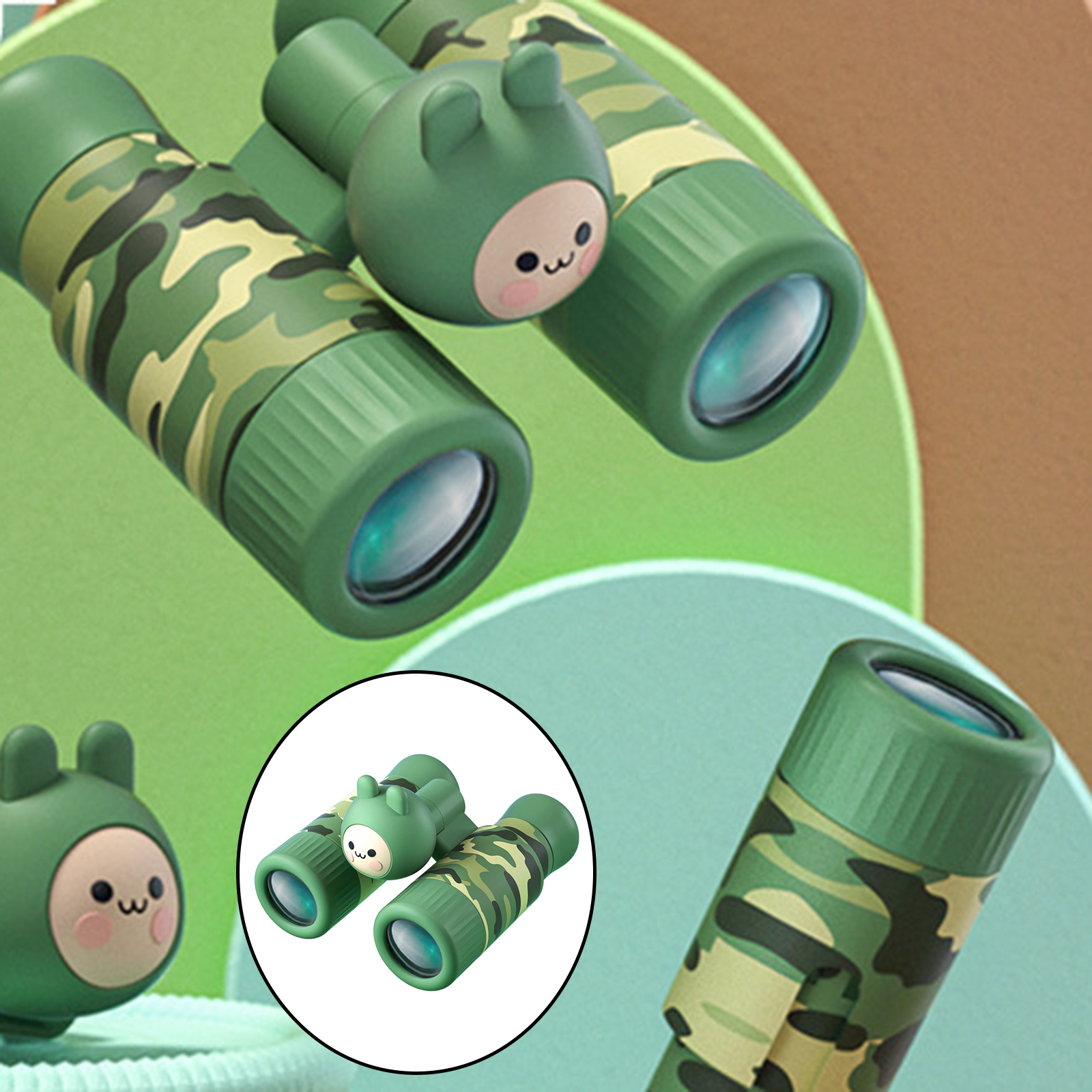 Kids Binoculars 10X High Coverage Magnifier Toy Bird Watching Camping Gifts