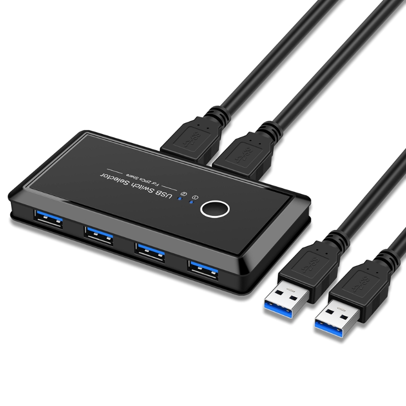 Varredor do Interruptor do Usb de Cpdd Cubo do Switcher do Adaptador de Usb3.0 para o Rato Teclado Seletor Computadores Compartilham 4 Dispositivos Usb 2 Que 3 para o rato, teclado, varredor do interruptor
