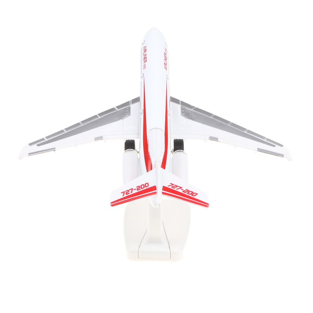 727-200 Red Color Airplane Die-Cast Passenger Plane Model Art Craft