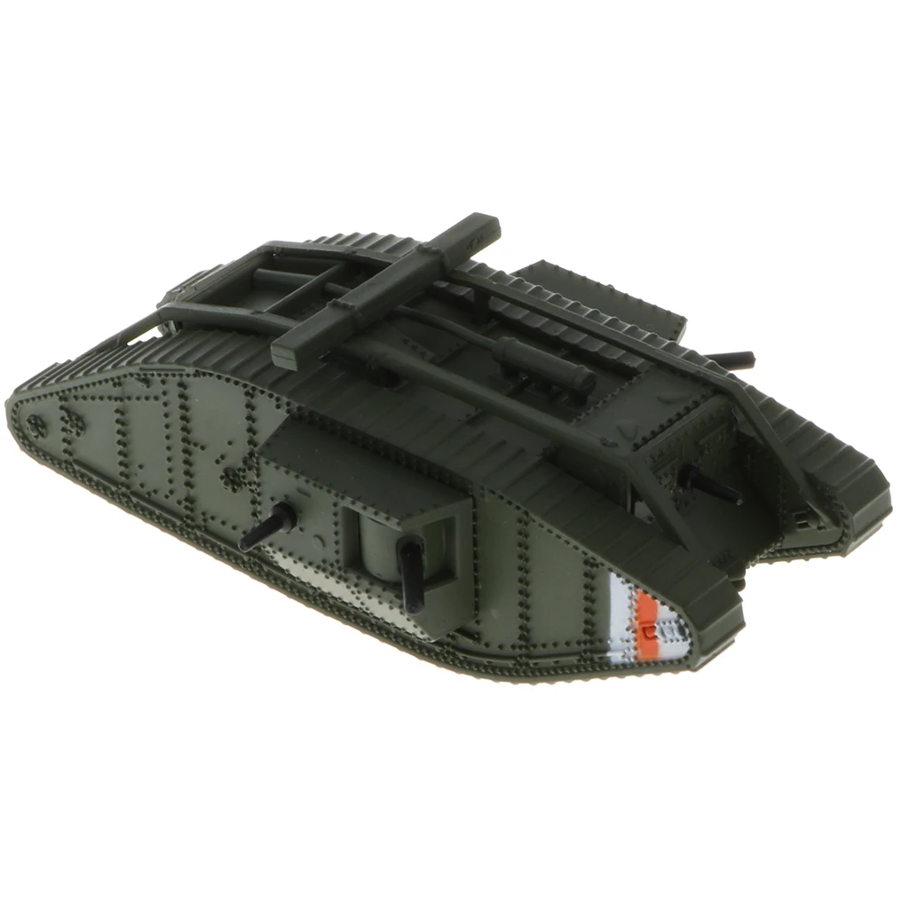 British Battle Tank MK. IV Male, 1:100 Scale Alloy Diecast Tank Model Toy Collectibles Gift for Kids