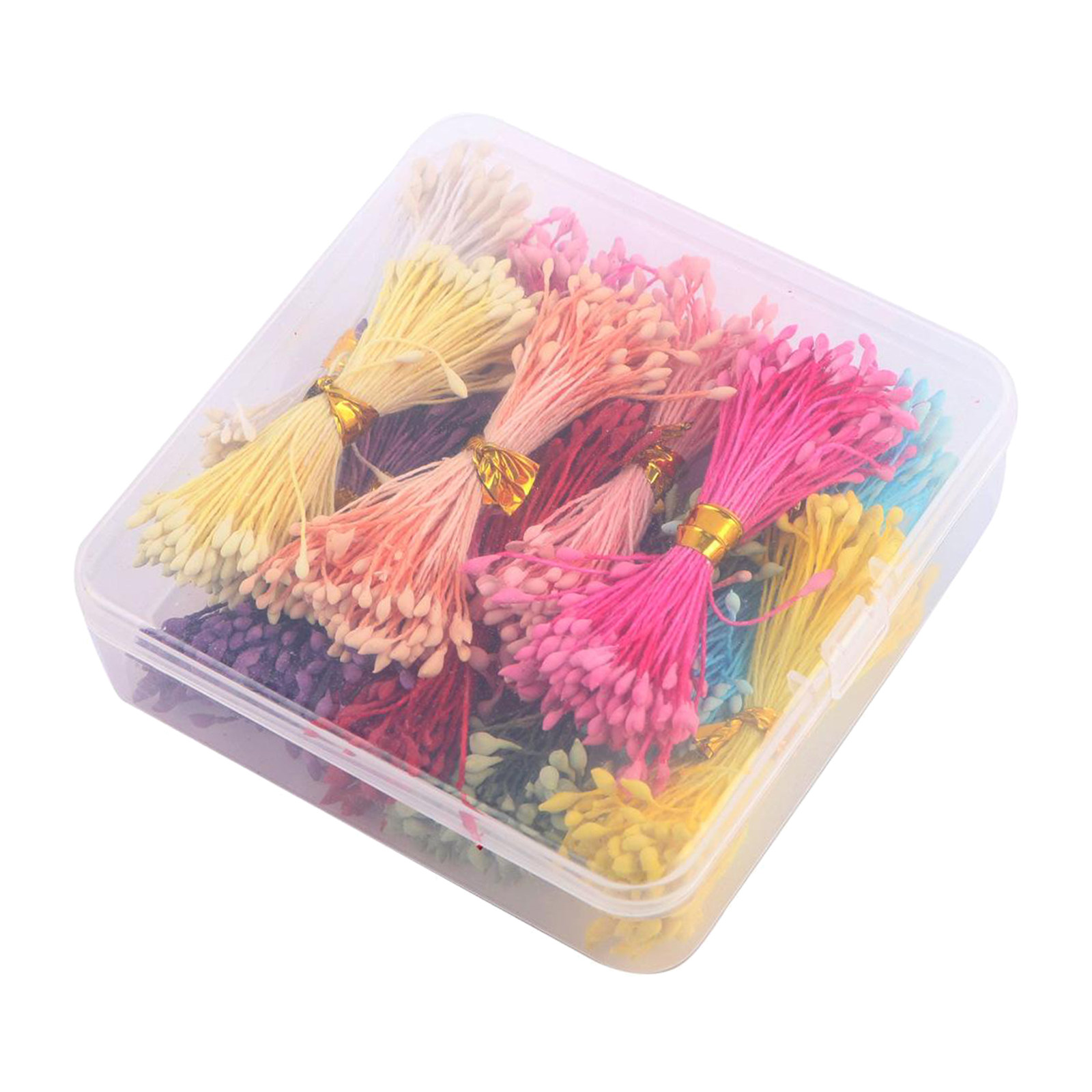 1100pcs 1mm 60mm Artificial Pearl Flower Stamens Pearl Double Heads for Foamiran Art Flower Multicolor Wedding Craft Decoration