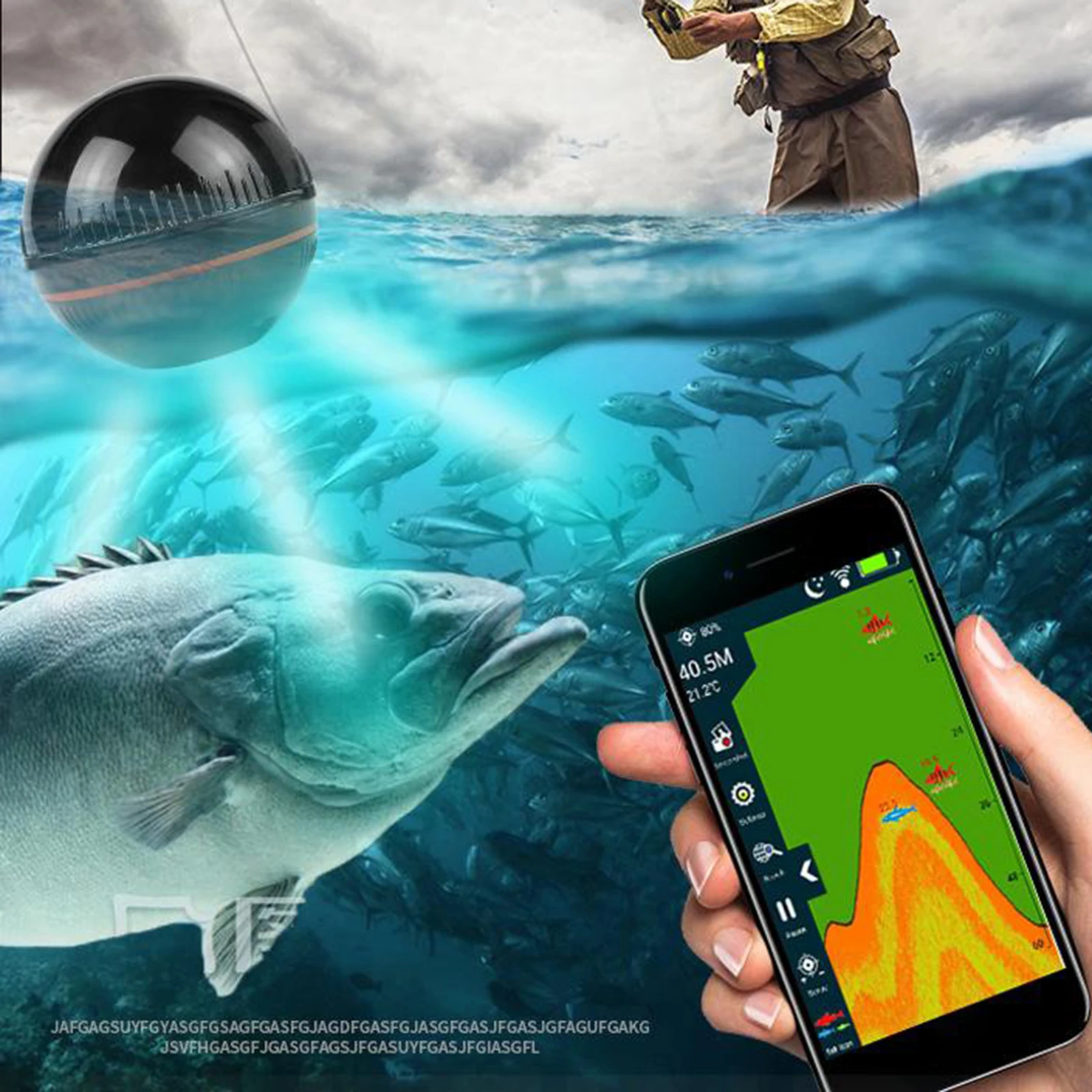 Smart Fishing Wifi Underwater Intelligent Detection Fish Finder Waterproof