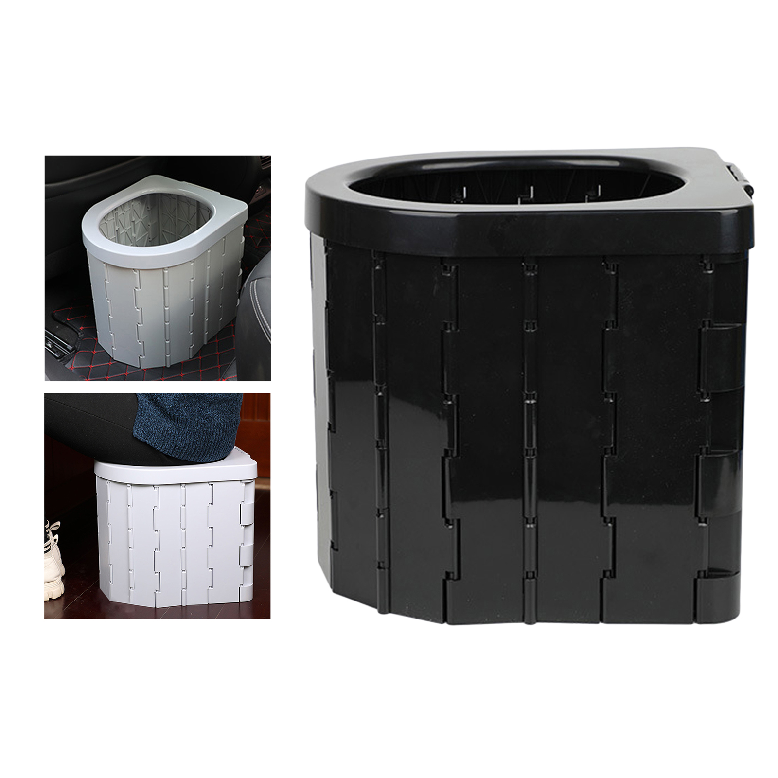 Outdoor Portable Toilet Folding Travel Commode Toilet Seat ABS Plastic Car Multiple Function Toilet Home Storage Stool