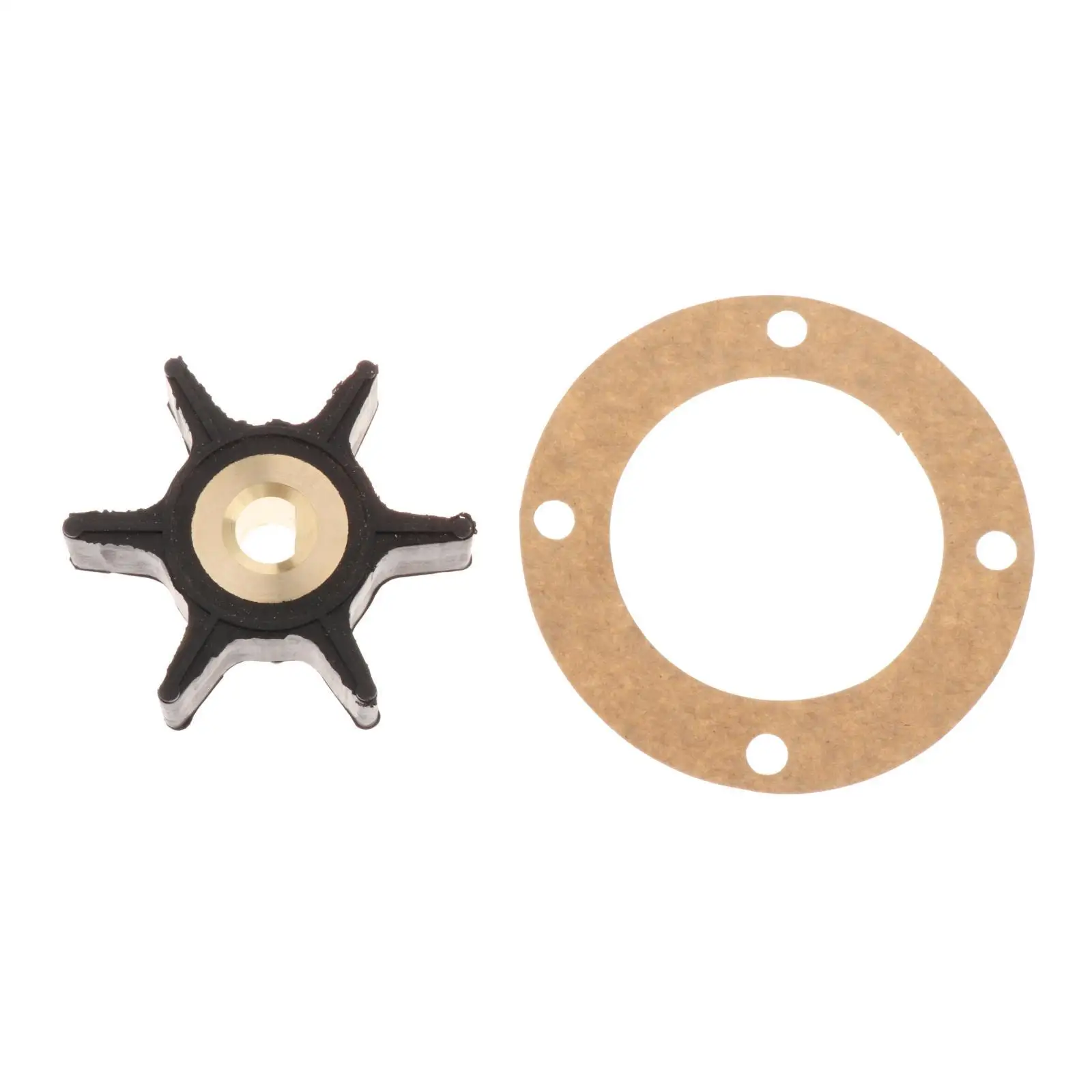 2 Pieces Impeller and 4-Hole Gasket Kit Parts Impeller Kit Replacement Fit for Onan 131-0386 170-3172 Mcck 4.0 kW Water Pump