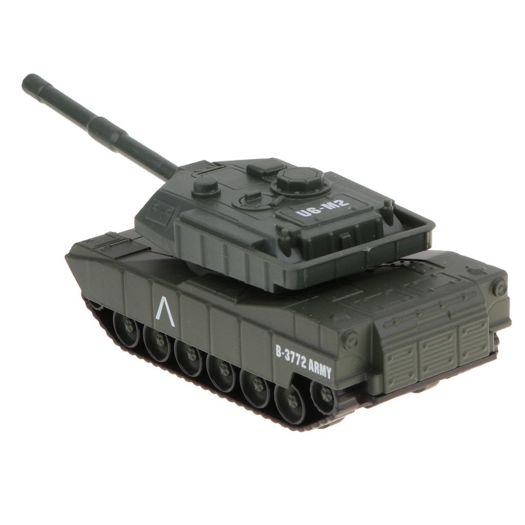 1/43 Alloy M1A2 Main Battle Tank Model Pull Back Toy for Kids Toddlers Gift