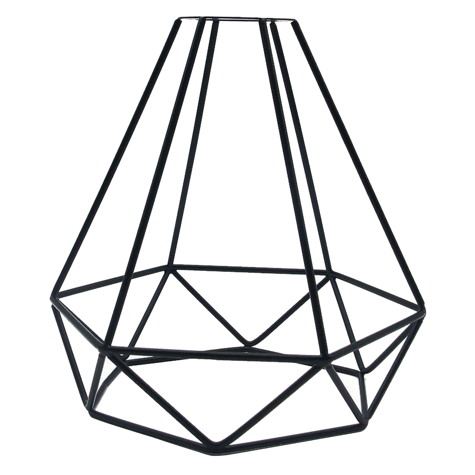 Metal Lampshade Ceiling Light Lamp Shade Iron Cage Geometric Shape Pendant