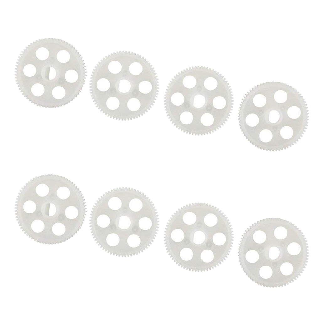8pcs Big Plastic Gear for UDI ,U818A ,PLUS, U49W, U49C ,AA818, RC Quadcopter ,White