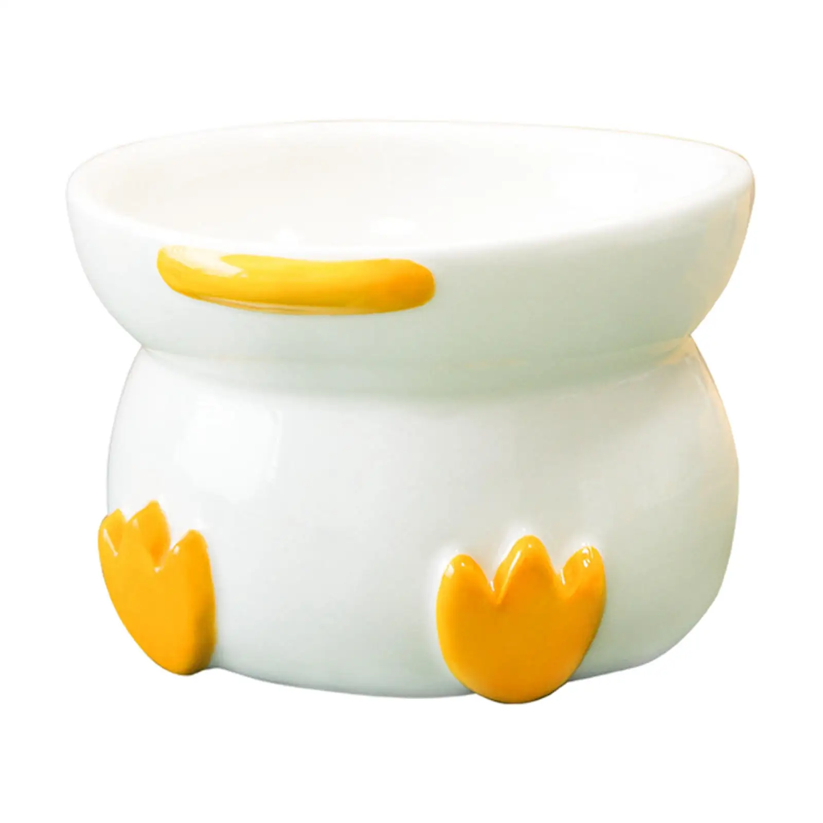 Pet Bowl Funny Duck Spine Protection Raising Raised Anti Vomiting Supplies for Cat Dog