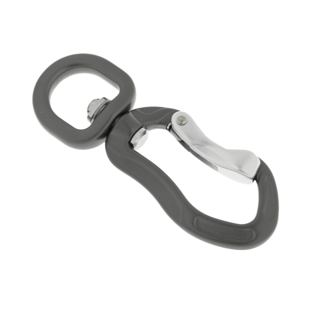 400KG Swivel Eye Snap Hook Aluminum Quickdraw Climbing Backpack Hanging Hook for Outdoor Climbing Camping Hiking Keychain