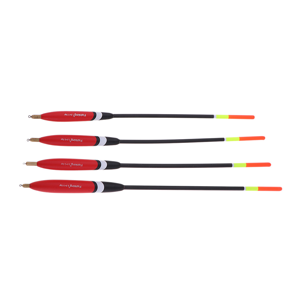 4pcs Fishing Floats Set Buoy Bobber Stick Floats Mix Size, Better Buoyancy and Lightweight