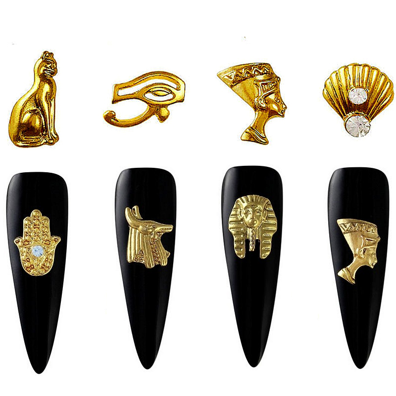 Best of 20PCS Beauty Egyptian Style Gold Nail Charms 3D Metal Nail Art Decoration Accessories Supplies Tool Reviews & Tips