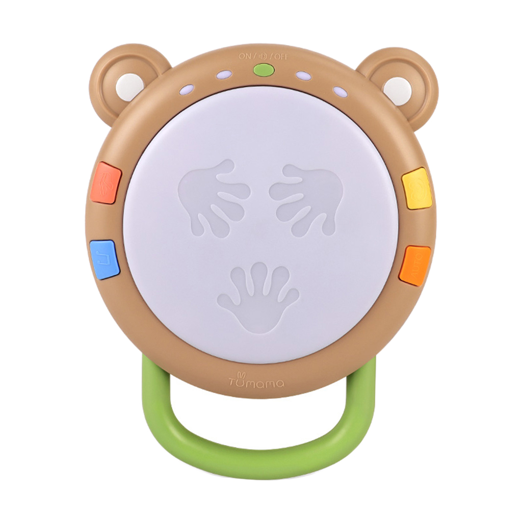 Baby Music Toy Infant Hand Drum Set with LED Light Beat Musical Toys Percussion Musical Activity Toys Early Develop Baby Gifts