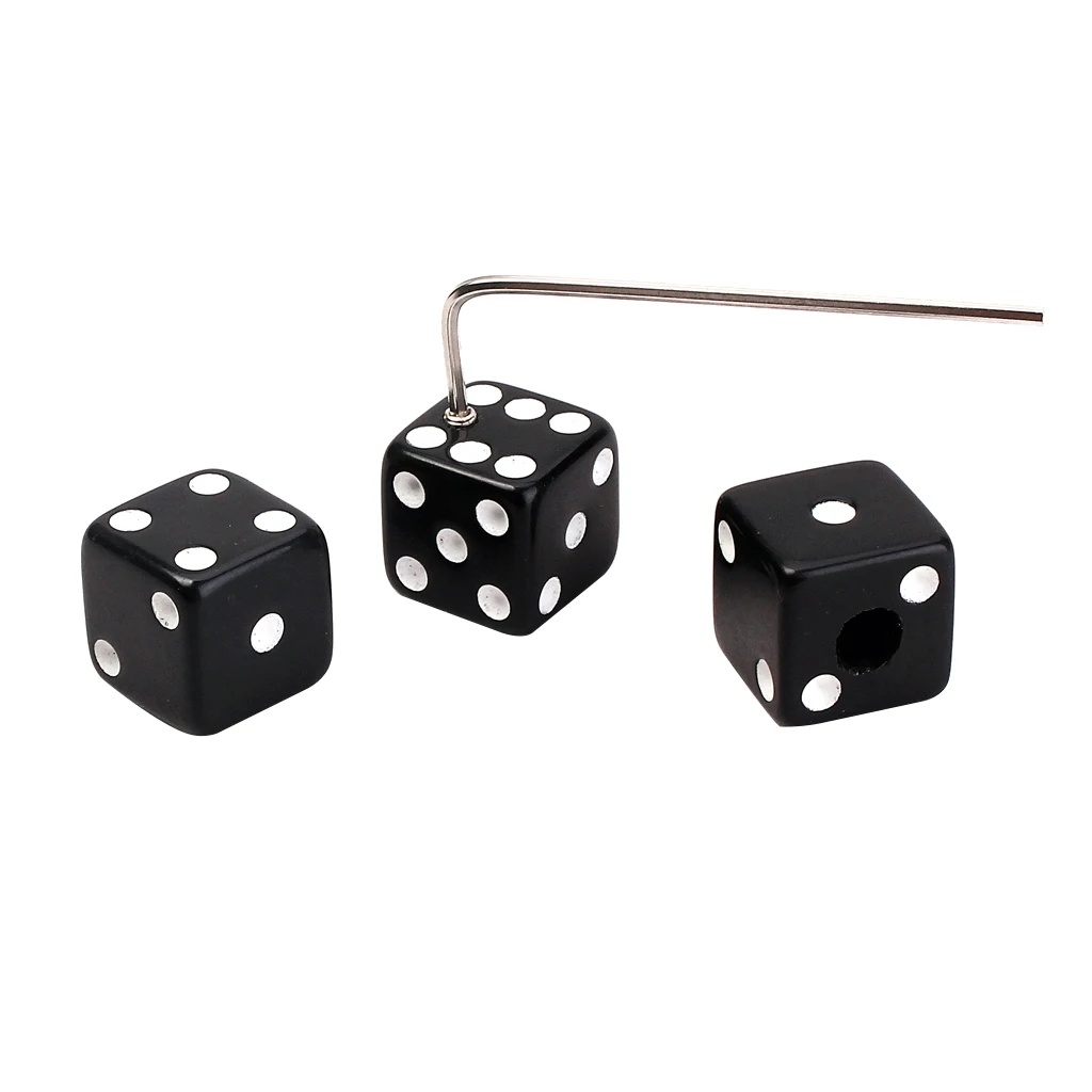 3 Pcs Guitar Control Knob Dices Guitar Volume Knob Dices with Wrench