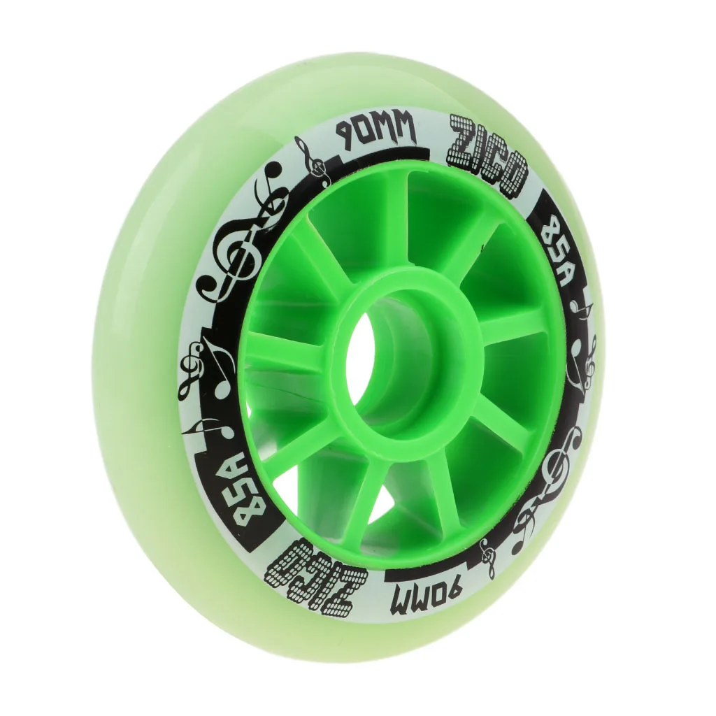 MagiDeal Outdoor PU Roller Inline Skates Wheel Replacement Racing Wheels 90mm/100mm/110mm