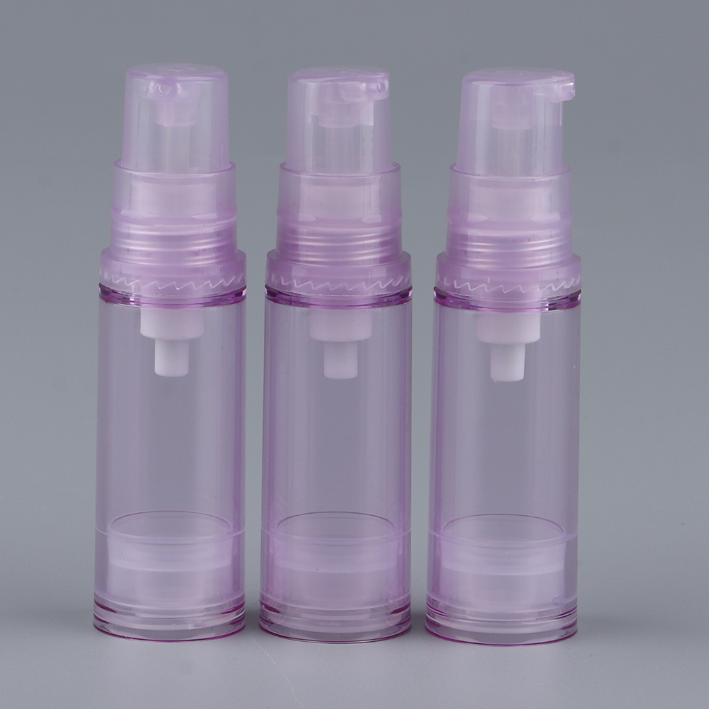 3pcs Empty Jars PET Airless Pump Bottles Refillable Serum Cosmatics Containers,Durable,Lightweight,Leak Proof & Shockproof