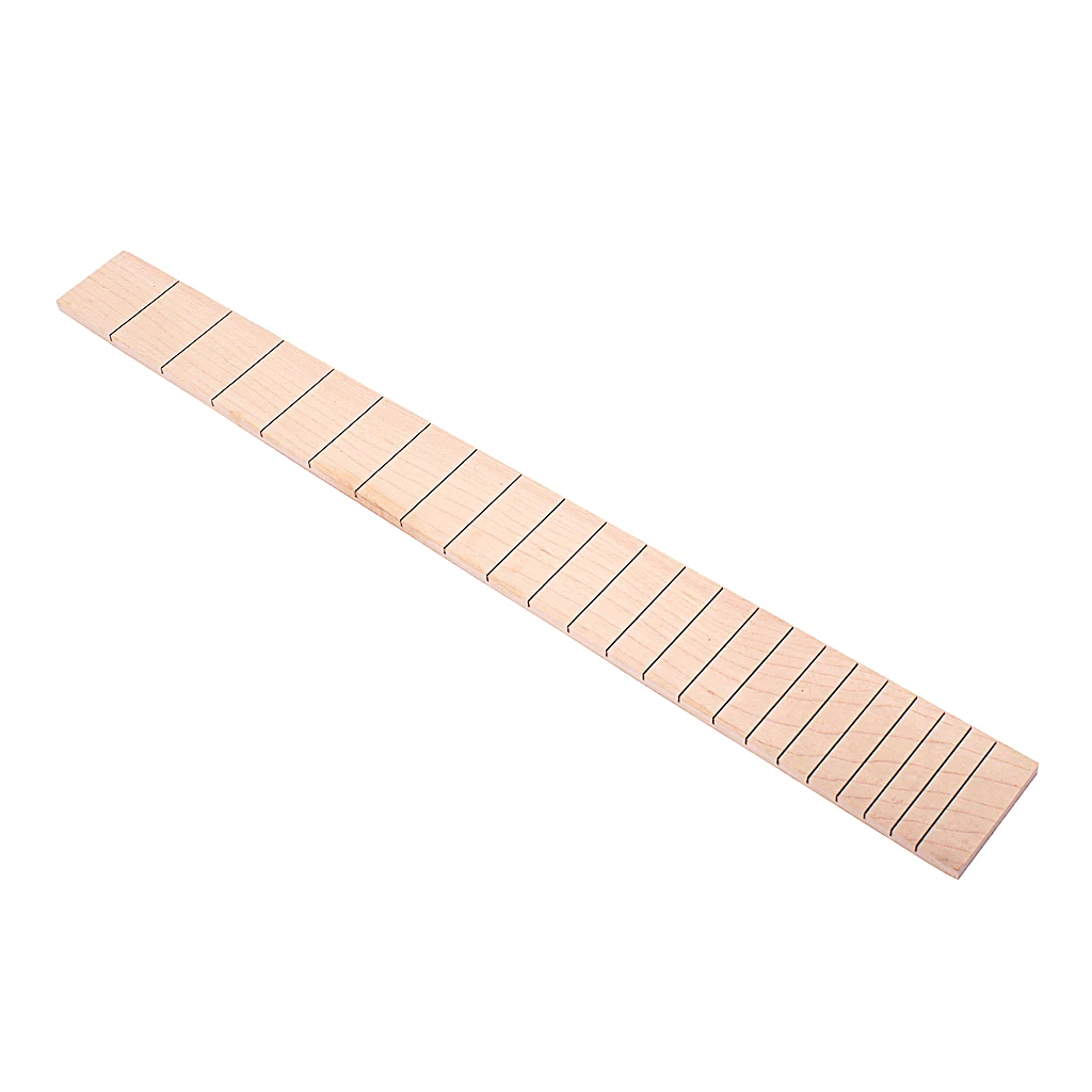 Maple Wood 22 Frets Electric Guitars Fingerboard DIY, Without Fretwires