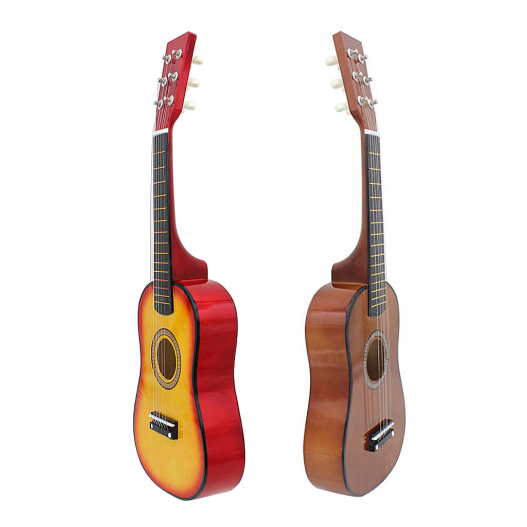 23inch 6 String Acoustic Guitar with Pick Strings for Beginner Kids Adults Musical Gift