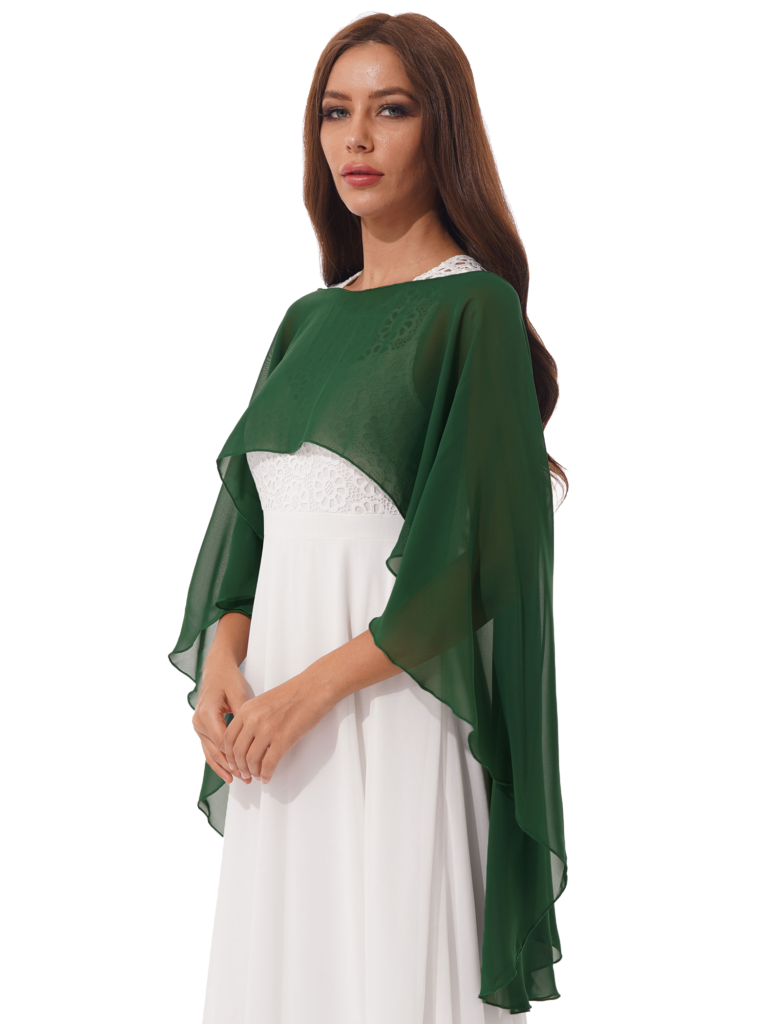 chiffon wrap xales capes para vestidos de noite casamento nupcial bolero xale envoltórios para mulher