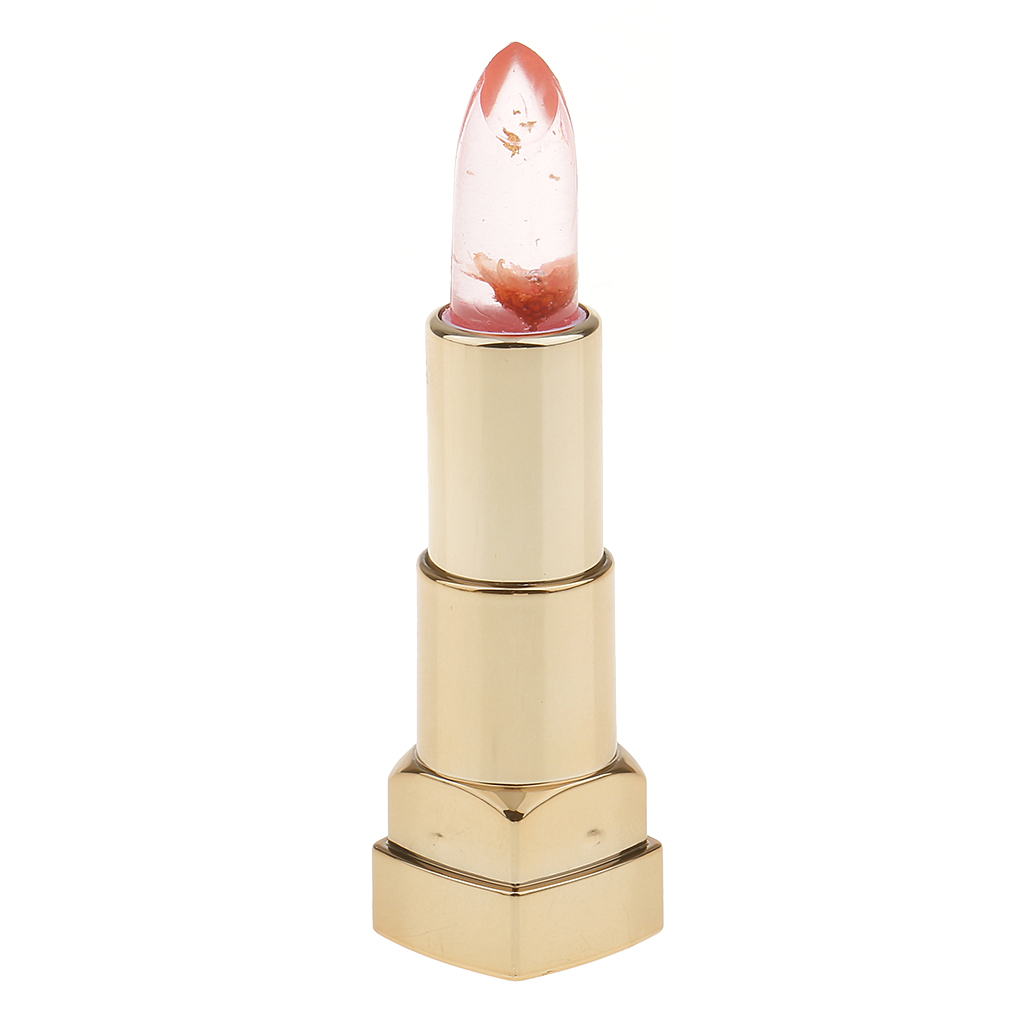 Waterproof Magic Clear Jelly TEMPERATURE CHANGING COLOR Lipstick Flower Inside
