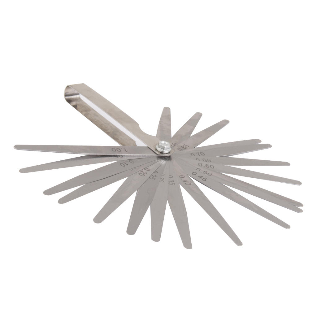 New Hot Sale Set of 20 Blade Feeler Filler Gauge Spark Plug Thickness Gap Metric Measuring Tool Kitchen Accessories