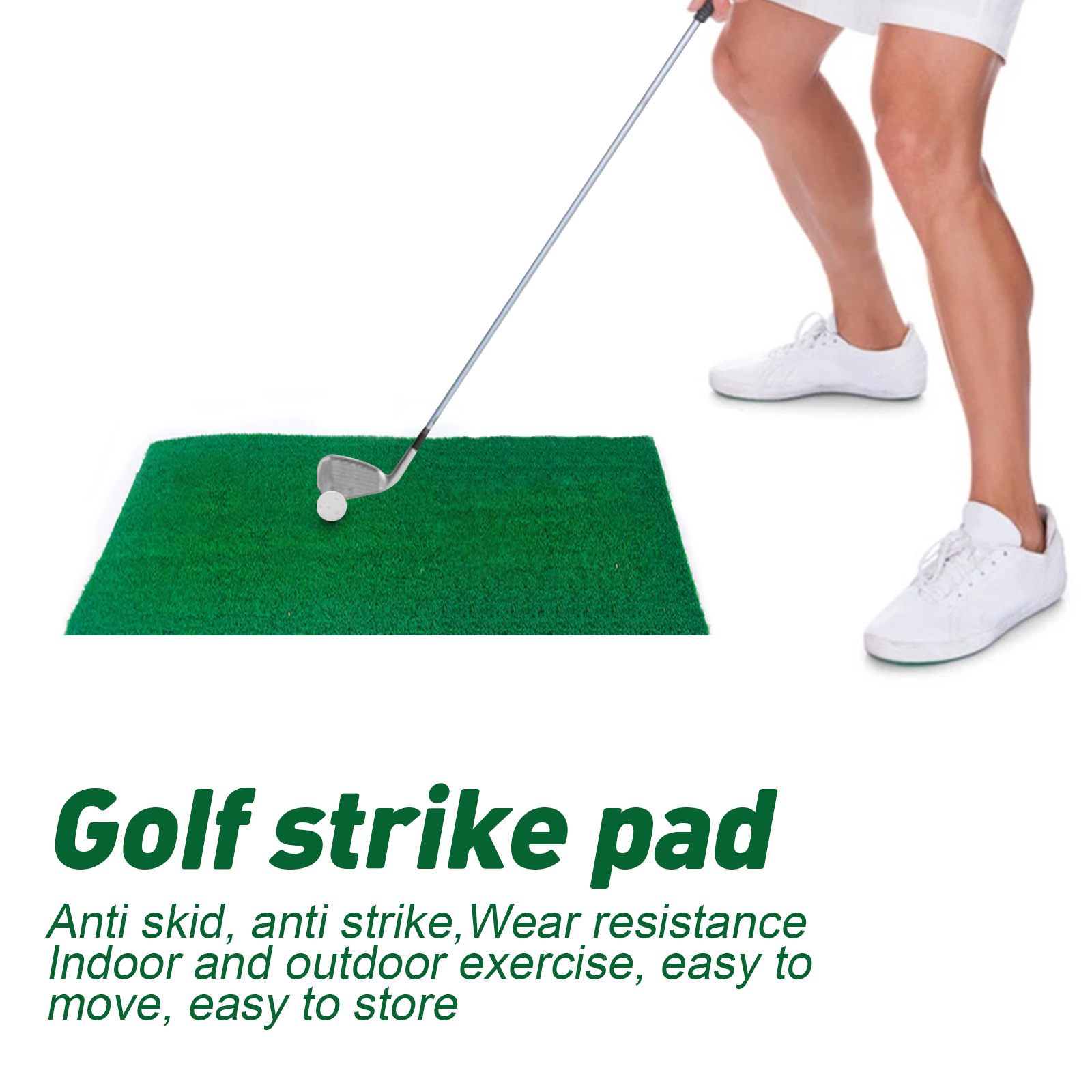 Indoor Golf Practice Mat Rug Pad Driving Range Home Office Yard Beginner