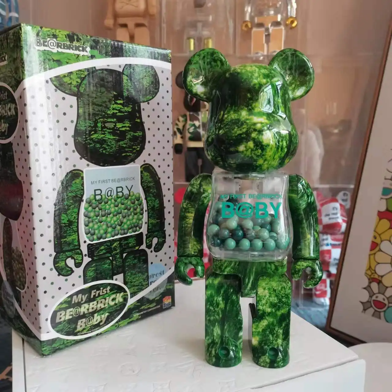 400% BE@RBRICK B@BY × FOREST GREEN-