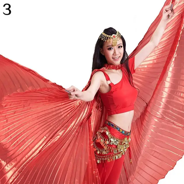 New Gold Isis Wings For Belly Dancing Egyptian Wings Belly Dance  Accessories Carnival Festival Women Clothing Prop