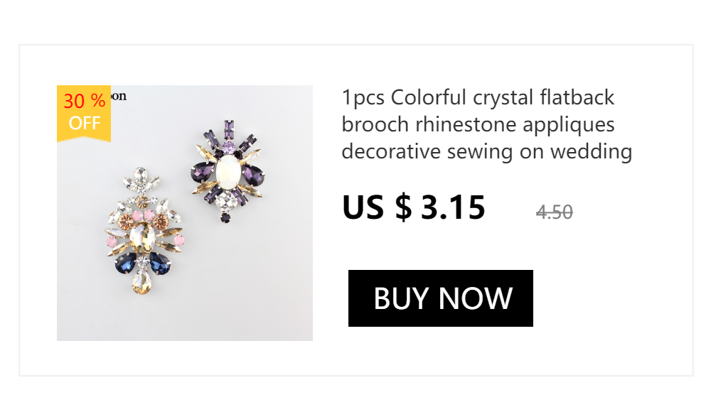 Glas Wasser Tropfen Fransen Kristall Epauletten patch Flexible Kette DIY Strass quaste Brosche Dekoration kleidung Schuhe Zubehör – Detail 2