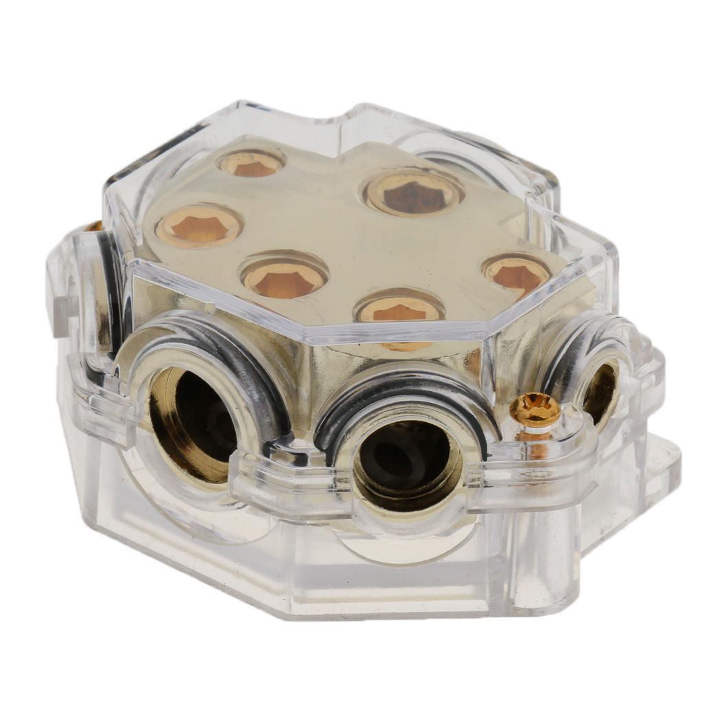 Distribution Block Power Ground In/Out 0 2/4/8 Gauge Car Amp Installation