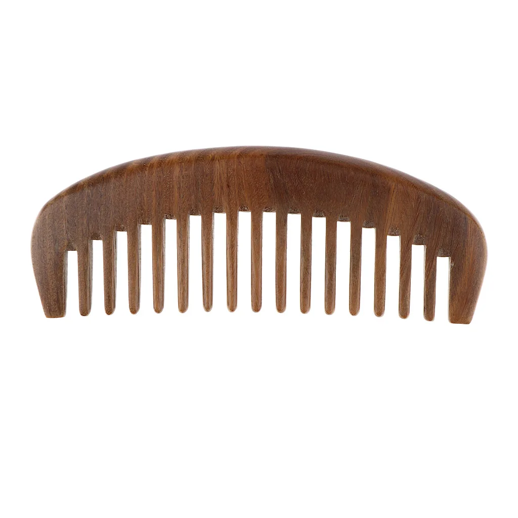 Hair Comb Wood Wide Tooth Comb For Curly Hair Detangling Sandalwood,