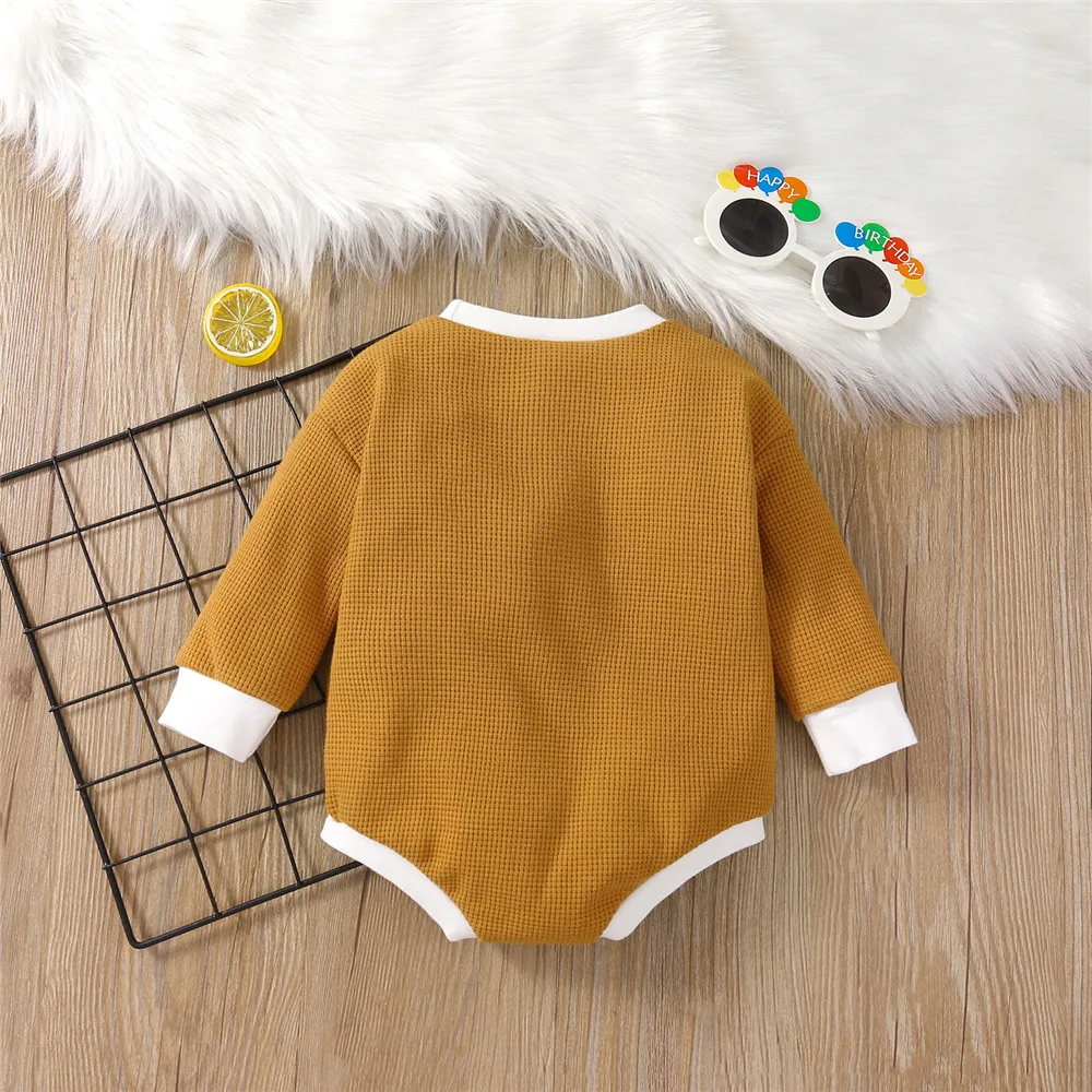 Cute Infant Baby Girls Romper 2021 Baby Autumn Rompers Toddler Infant Boys Girls Sun Print Knitted Long Sleeve Pullover Rompers Loose Jumpsuits Casual Clothes Baby Bodysuits are cool