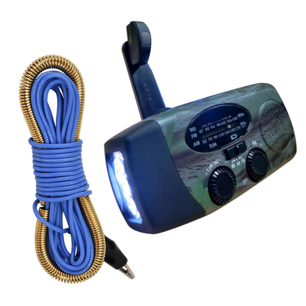 Outdoor Portable NOAA/AM/FM Emergency Radio Hand Crank Solar Dynamo Weather Radio USB Phone Charger