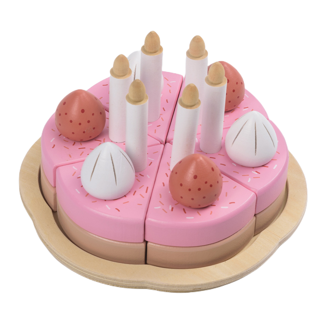 25pcs Kitchen Toys Cake Food DIY Pretend Play Fruit Cutting Birthday Toys for Children Wood Educational Baby kids Gift