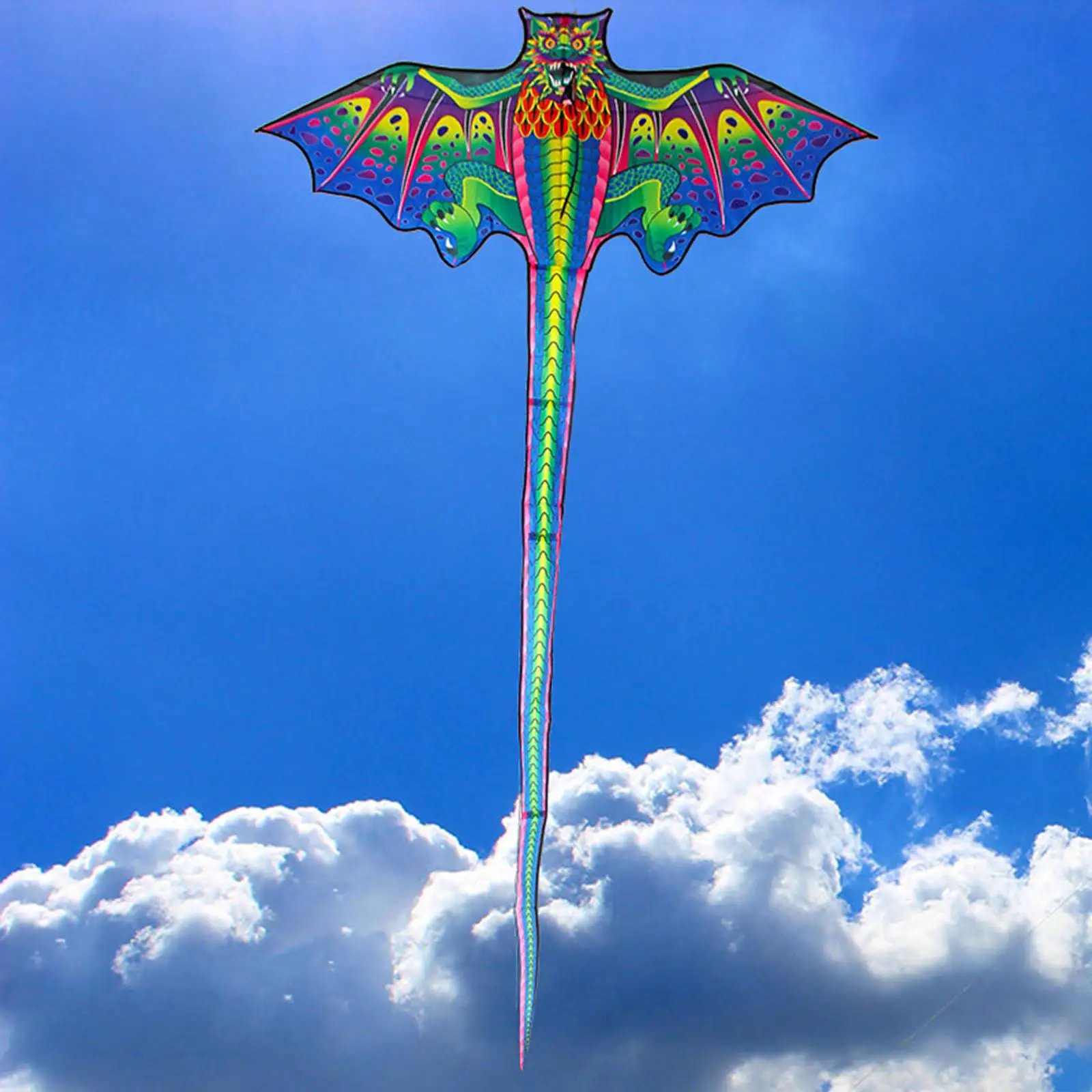 3D Dragon Kite For Kids Outdoor Fun Sports Beach Toys Nylon Kite Toys Fly Children Kite Line Kids Gift Family Outdoor Sports