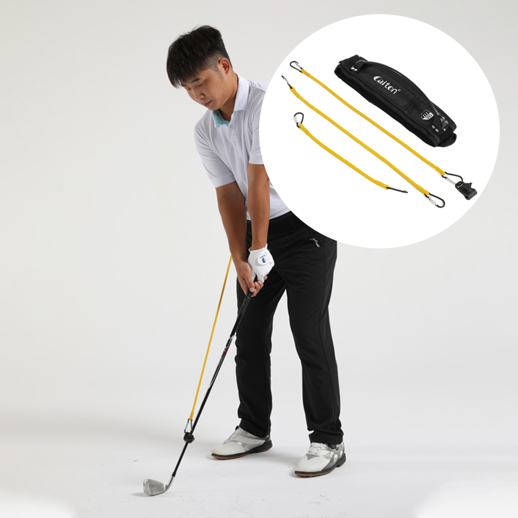 Golf Swing Training Waist Band Practice Motion Correction Trainer Supplies