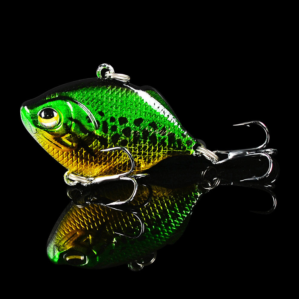 1 PCS Metal VIB Blade Glow Cicada Lure 4.5cm/8.5g Sinking Tail Spinner Baits Bibe for Bass Pike Perch Fishing