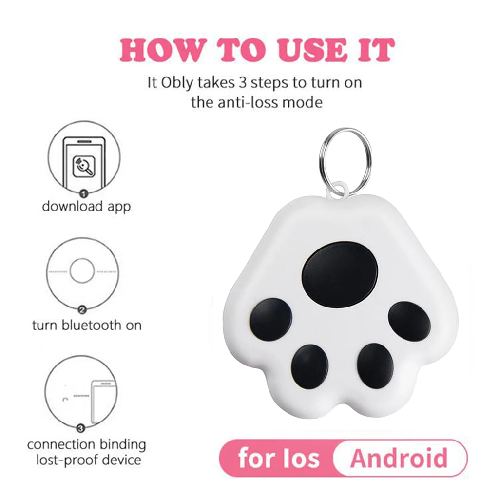 Smart Dog Cat Mini Gps Tracker Device App Anti-lost Bluetooth Pro Tracking Devices Cars Anti-lost Tag Reminder