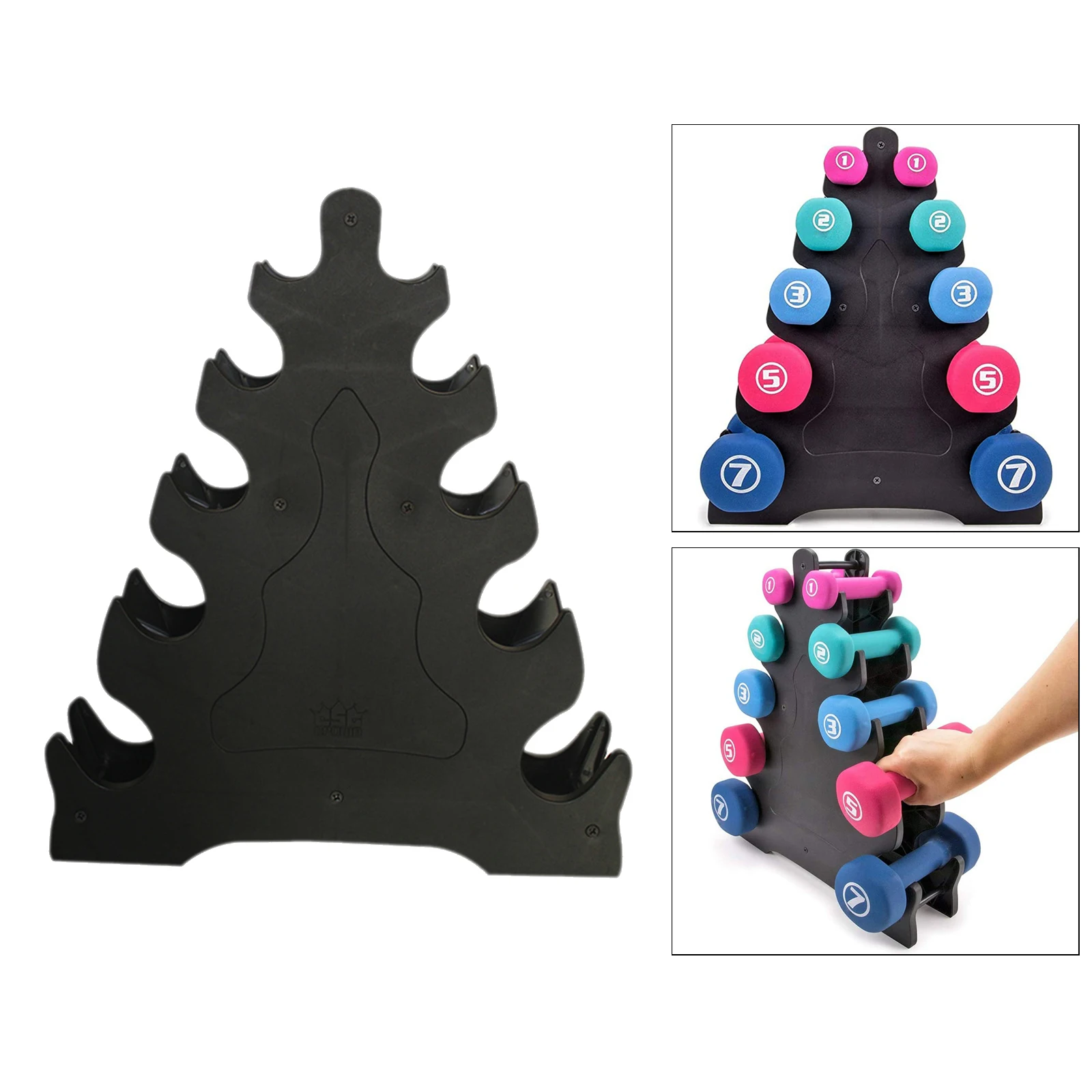 A-Frame Dumbbell Rack Stand Only-5 Tier Weight Rack for Dumbbells Home Gym Organizer