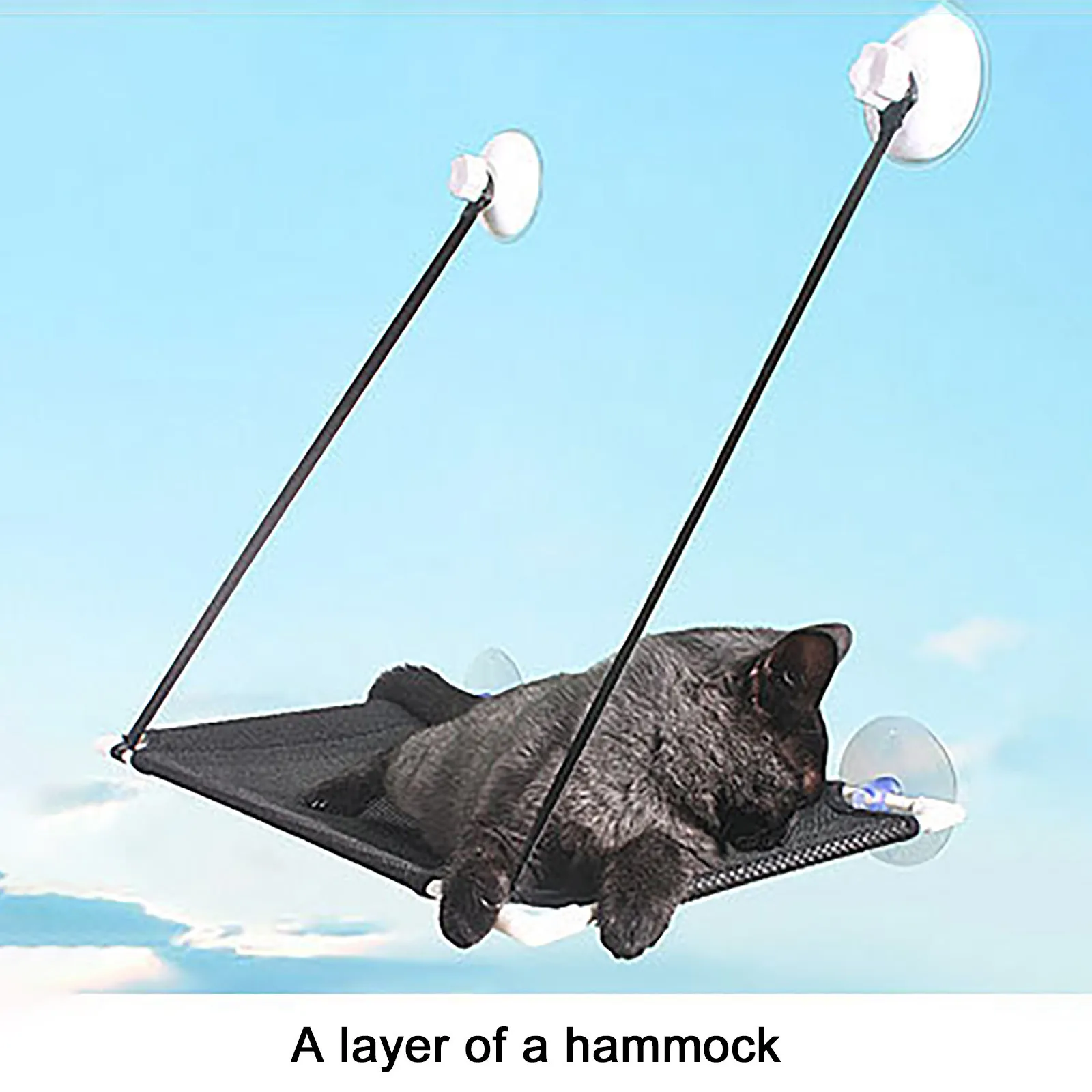 Cat Hammocks Suction Cup Windowsill Cats Hanging Bed Cat Single Layer Hanging Pet Single-layer Hanging Bed Mat Safe And Sturdy