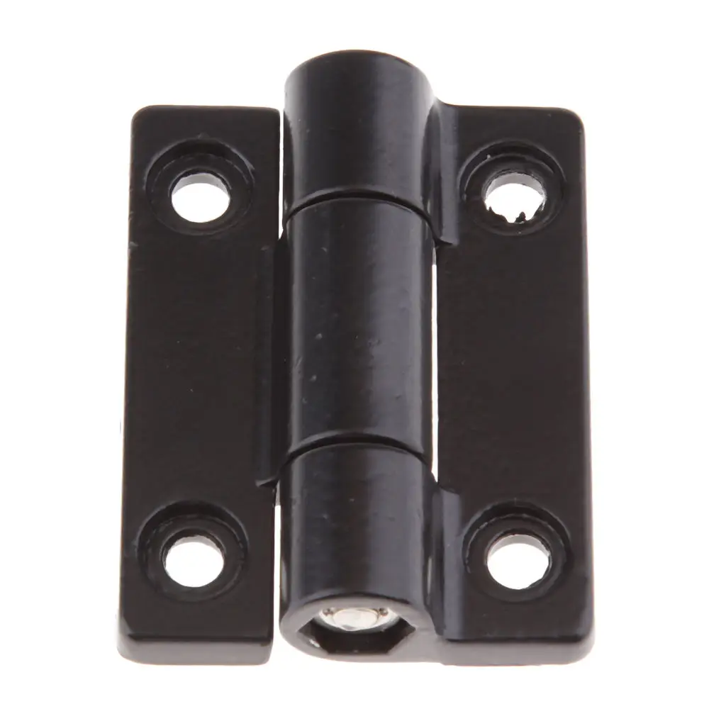 45 X 34mm 4 Countersunk Holes Adjustable Torque Position Control Hinge Black