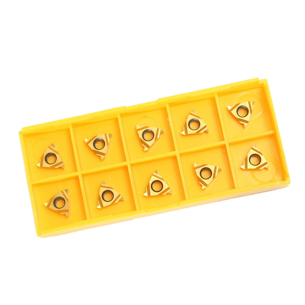 10PCS 11ER A60 CNC Carbide Insert Cutter Lathe Turning Tool Kits For Steel